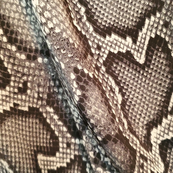 MICHAEL KORS JERSEY PYTHON MOC WRAP DRESS SZ 4 - Picture 6 of 6